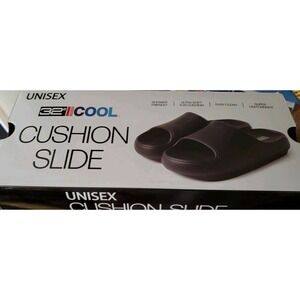 32 Degrees Unisex Size Medium (W 7.5-8.5/M 5.5-6.5) Cushion Slide Sandals, Black